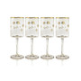 Plum Blossom All Purpose 10 oz Wine Glasses, Set of 4