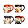 Halloween Gnomes 3-D Mug Set, 4 Pieces