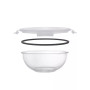 Glass Mixing Bowls with Lids, Set of 5