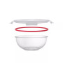 Glass Mixing Bowls with Lids, Set of 5