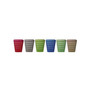 Square Tumblers with Design, Set of 6