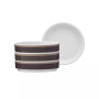 ColorStax Stripe Mini Plates, Set of 4