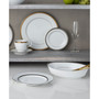 Charlotta Platinum 4 Piece 9'' Scalloped Accent Plates Set, Service for 4