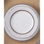 Charlotta Platinum 4 Piece 9'' Scalloped Accent Plates Set, Service for 4