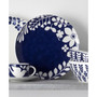 Bluefjord Floral 4 Piece Coupe Dinner Plates Set, Service for 4