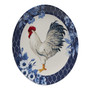 Indigo Rooster Set of 4 Dinner Plate