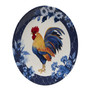 Indigo Rooster Set of 4 Dinner Plate