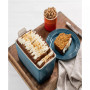 1.5 Quart Enameled Stoneware Heritage Loaf Pan