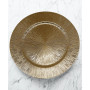 Starburst Charger Plates 13" Electroplated Set, 4 Pieces