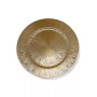 Starburst Charger Plates 13" Electroplated Set, 4 Pieces