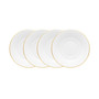 Accompanist Set of 4 Saucer, Service For 4
