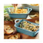 Ceramics Rectangular Au Gratin Baking Dish, Set of 2