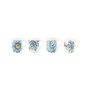 Set of 4 Butterfly Meadow Blue Assorted Mugs