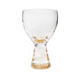 10.92 Oz Water Glasses with Colored Reflection Base, Set of 6