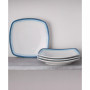 Colorscapes Layers Square Dinner Plate Set/4, 10.75"