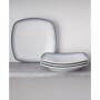Colorscapes Layers Square Dinner Plate Set/4, 10.75"