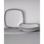 Colorscapes Layers Square Dinner Plate Set/4, 10.75"