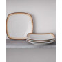 Colorscapes Layers Square Dinner Plate Set/4, 10.75"