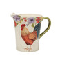 Floral Rooster Pitcher