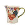 Floral Rooster Pitcher