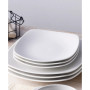 Swirl Square Salad Plates, Set of 4
