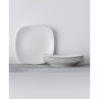 Swirl Square Salad Plates, Set of 4