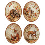 Pine Forest Set of 4 Dessert Plate