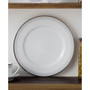 Silver Colonnade 4 Piece Dinner Plate Set, Service for 4