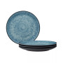 Colorkraft Essence 4 Piece Coupe Dinner Plate Set, 10.5"