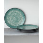 Colorkraft Essence 4 Piece Coupe Dinner Plate Set, 10.5"