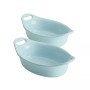 Ceramics 2-Pc. Oval Au Gratin Set