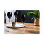 Set of 6 Water Glasses with Clear Stem