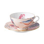 Peach Cuckoo Teacup and Saucer
