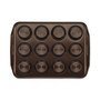 Symmetry Nonstick Chocolate Brown 12-Cup Muffin Pan