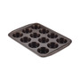 Symmetry Nonstick Chocolate Brown 12-Cup Muffin Pan