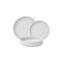Kaden White 12 Piece Porcelain  Dinnerware Set