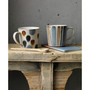 Brown Spot Painted Large Mug