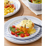 Nova Round Stoneware 16 Pieces Dinnerware Set, Service For 4