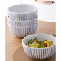 Nova Round Stoneware 16 Pieces Dinnerware Set, Service For 4