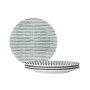 Hammock Stripes Coupe Salad Plates, Set of 4