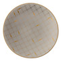 Trianna Salad Plate with Gold-Tone Accents