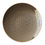 Trianna Salad Plate with Gold-Tone Accents