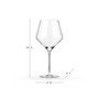 Raye Angled Burgundy, Set of 2, 21 Oz