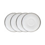 Rochelle Platinum Set of 4 Saucers, Service For 4