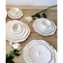 Amelie Forest Green Rim 10.5" Dinner Plate