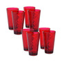 Ruby Diamond Acrylic Set of 8 Acrylic Ice Tea Glasses