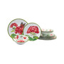 Geraniums Melamine 12 Piece Dinnerware Set, Service for 4