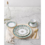 Serene Garden 4 Piece Saucers Set, 6", Service for 4