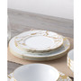 Raptures Gold Set of 4 Dinner Plates, Service For 4