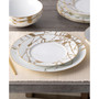 Raptures Gold Set of 4 Dinner Plates, Service For 4